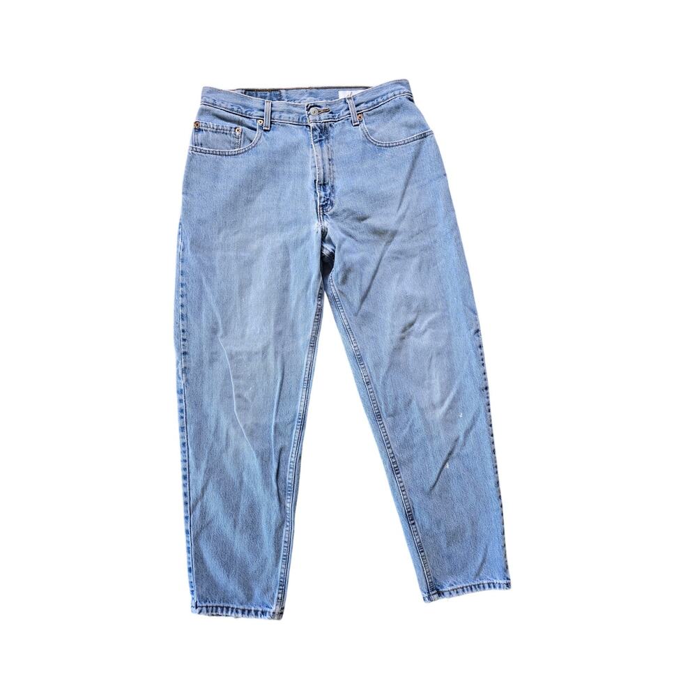 Women's Straight Leg Jeans - Light Blue